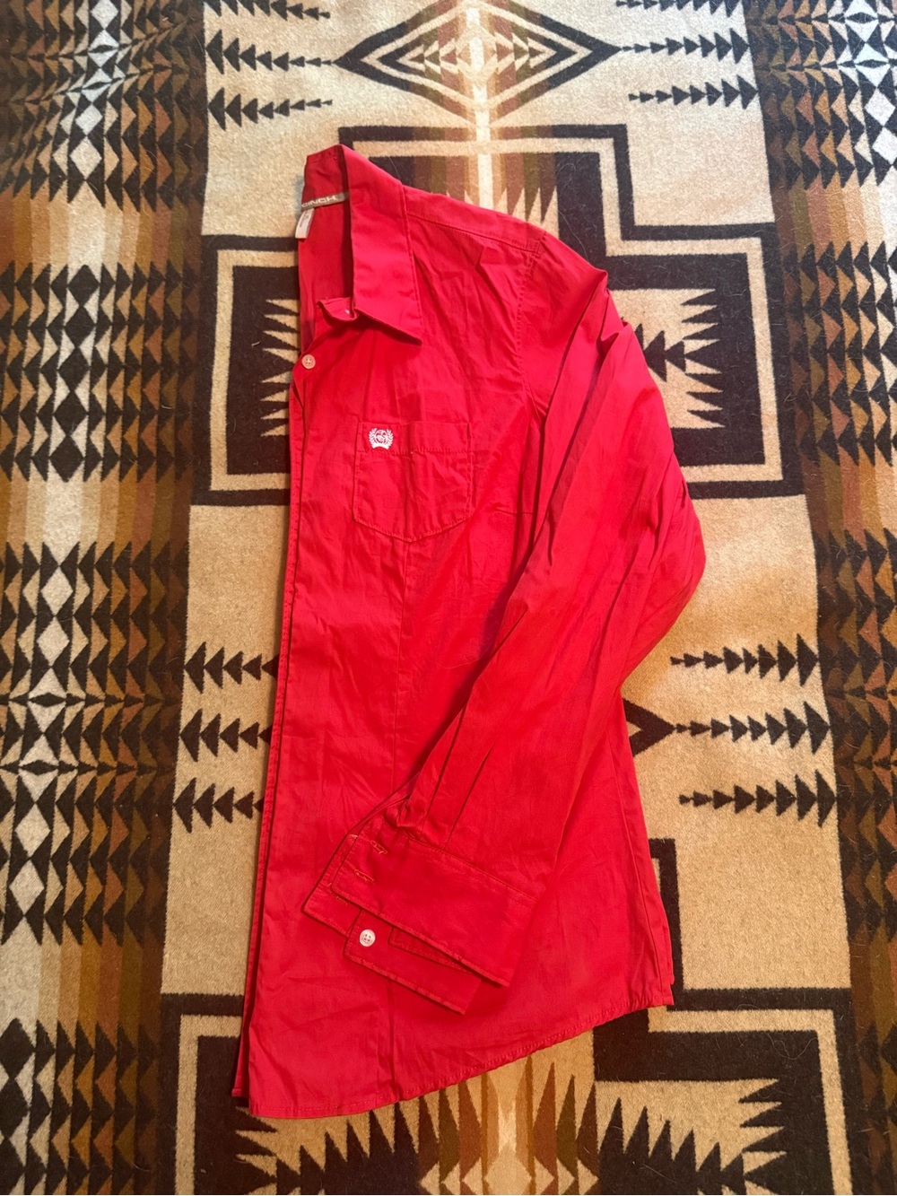Cinch Women's Bright Red Button-Down Shirt
